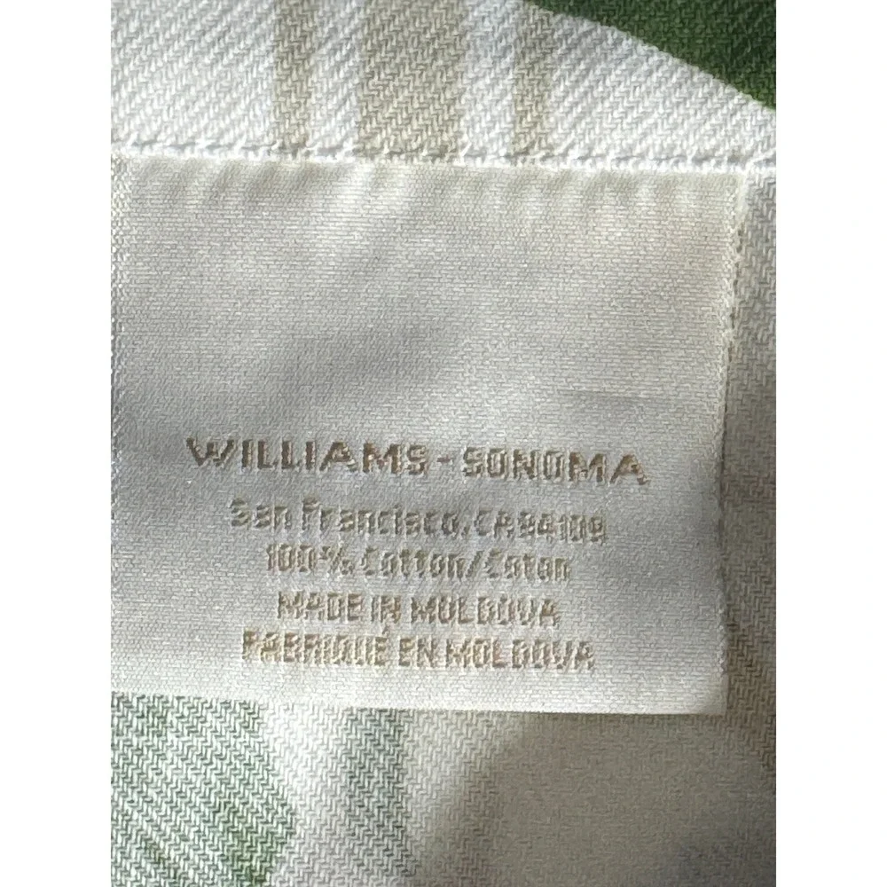 Williams-Sonoma Tablecloth 70x90 White Floral Peony Rose Cotton Cottagecore
